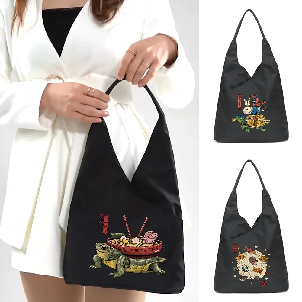 

Shoulder Bag Handbag Underarm Bags Storage Pouch Casual Shopping Women's Fashion Travel Accessories Packet Japan Print Organizer