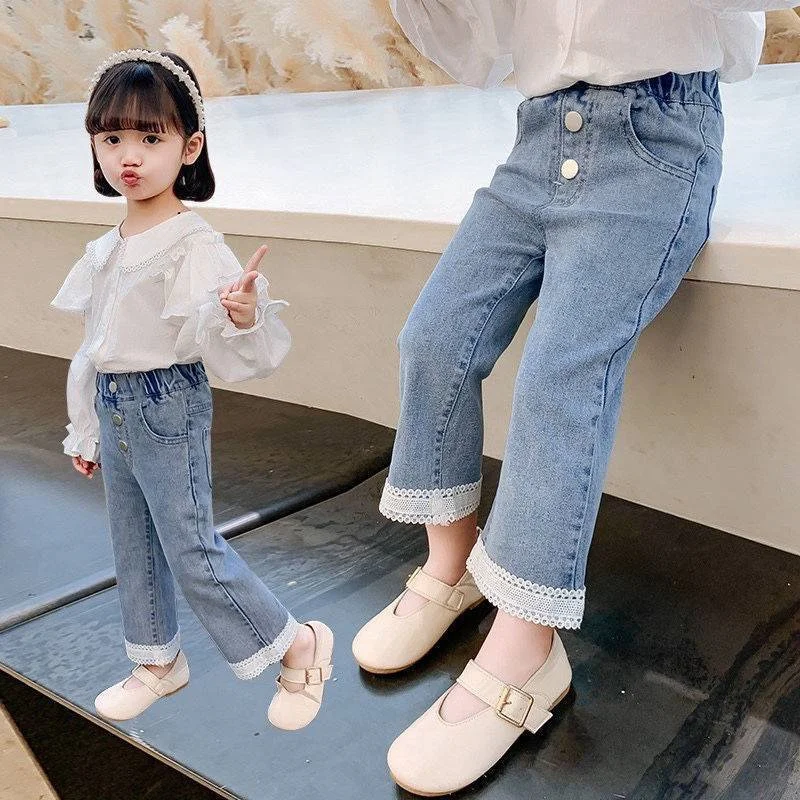 Girl Leggings Kids Baby Long Jean Pants Trousers 2022 Lace Spring Autumn Toddler Outwear Cotton Comfortable Children Clothing
Girl Leggings Kids Baby Long Jean Pants Trousers 2022 Lace Spring Autumn Toddler Outwear Cotton Comfortable Children Clothing