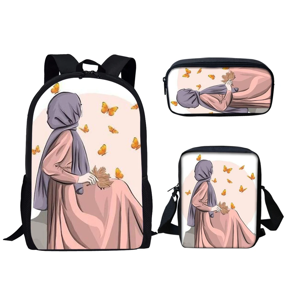 2023 New Hijabi Muslim Girls Students’ Backpacks Ethnic Style Casual Crossbody Shoulder Bag Design Durable Kids 3 Pcs/Set Gifts
2023 New Hijabi Muslim Girls Students’ Backpacks Ethnic Style Casual Crossbody Shoulder Bag Design Durable Kids 3 Pcs/Set Gifts