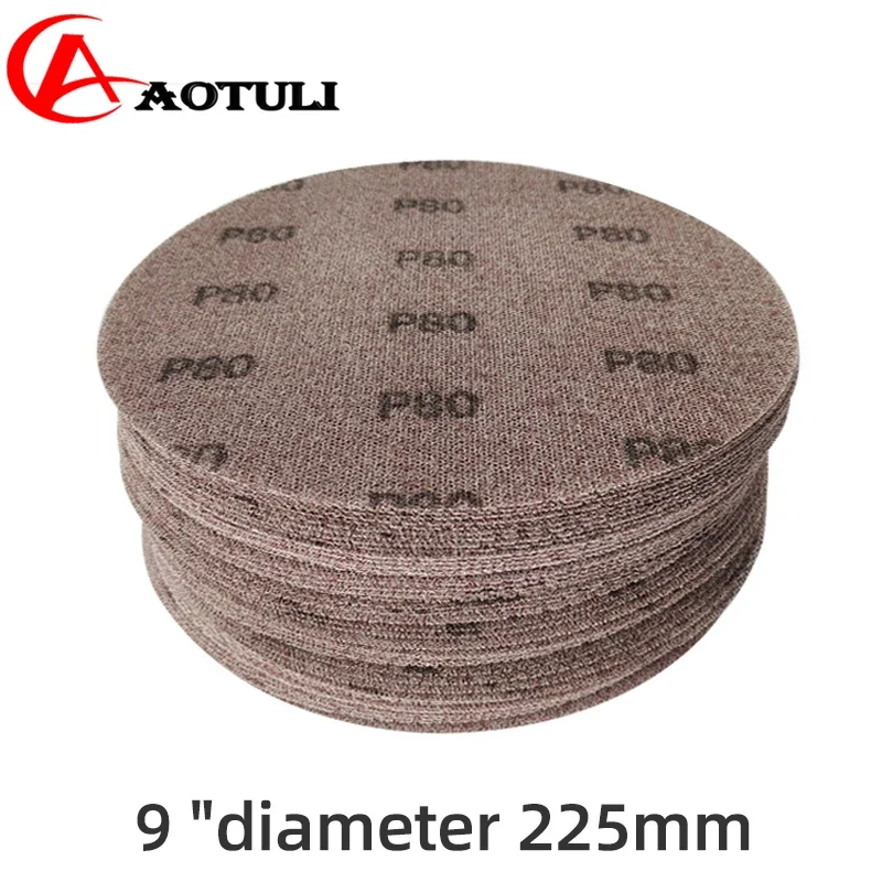 Mesh sandpaper sanding disc wall sand 9 "225mm alumina dust-free anti-stick abrasive disk 80-320grit
Mesh sandpaper sanding disc wall sand 9 "225mm alumina dust-free anti-stick abrasive disk 80-320grit