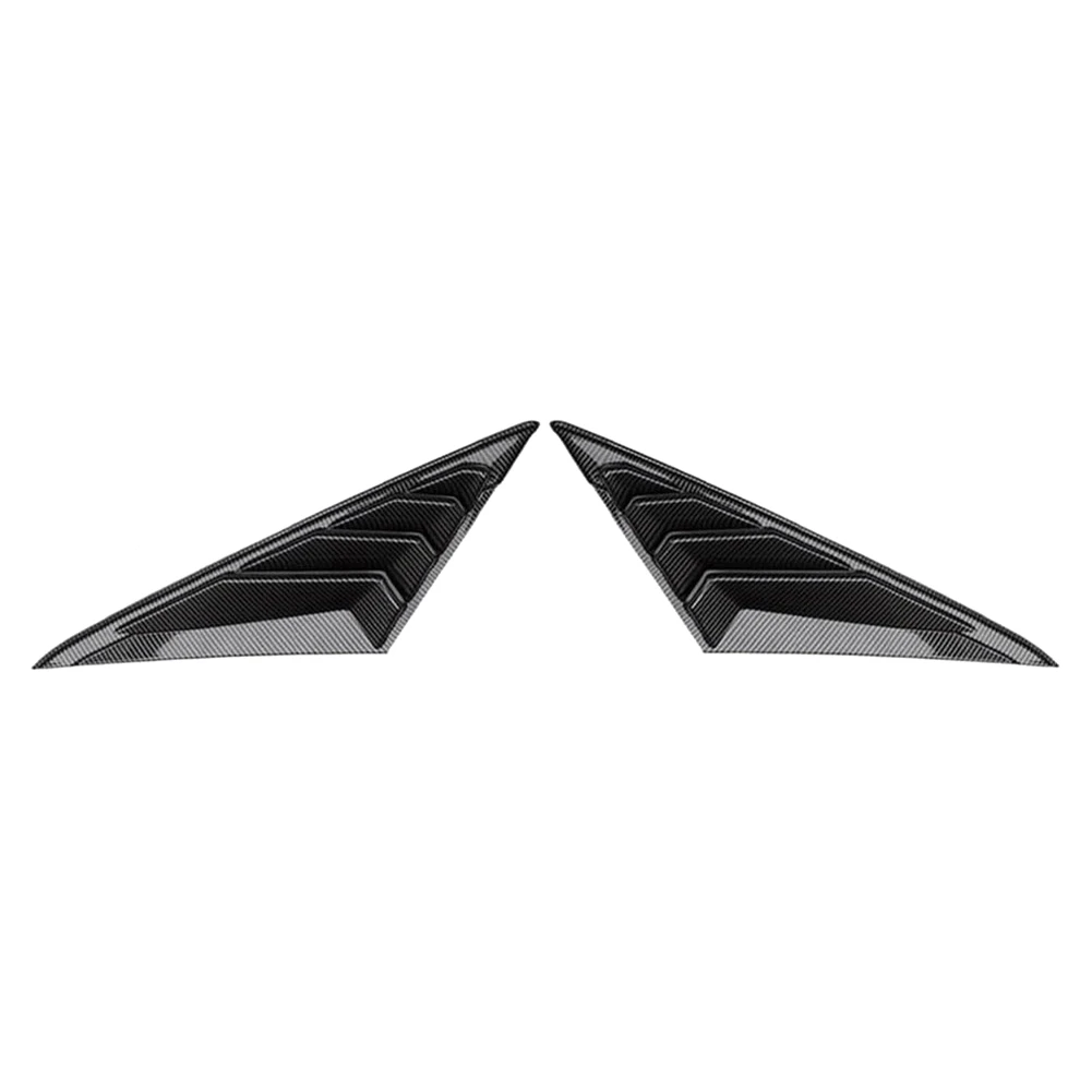 

Carbon Fibre ABS Rear Window Louver Shutter Cover Trim for Hyundai Elantra 2021 2022 Air Vent Scoop Shade