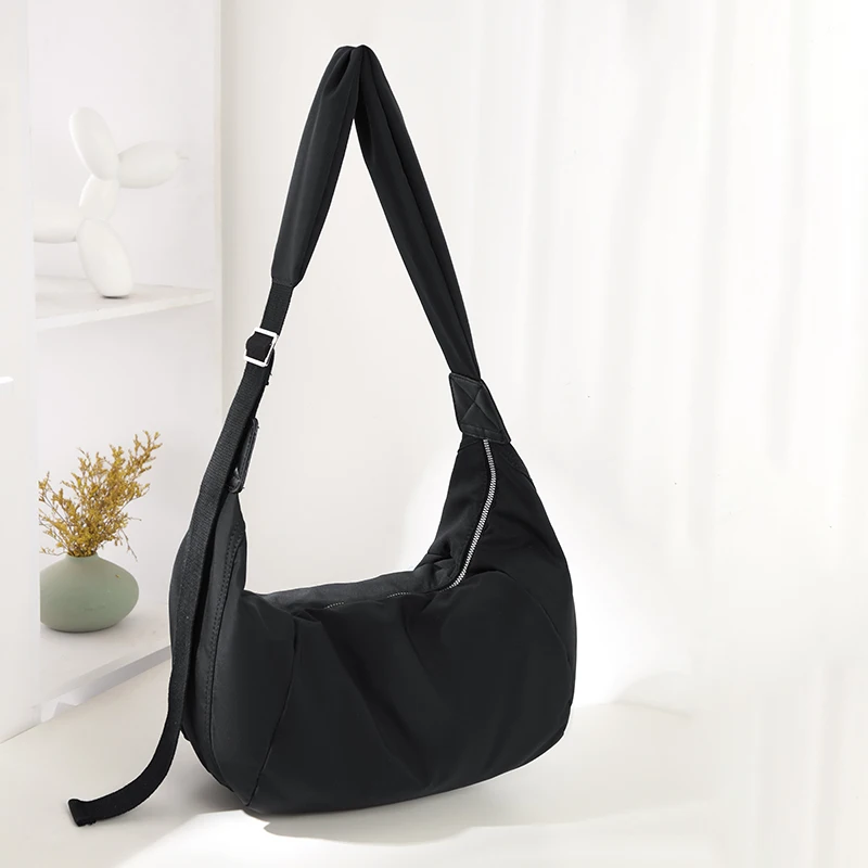 

Casual Women's Bag 2024 New Korean Style Trend Versatile Simple Fashion Large Capacity One-shoulder Diagonal Dumpling Bag