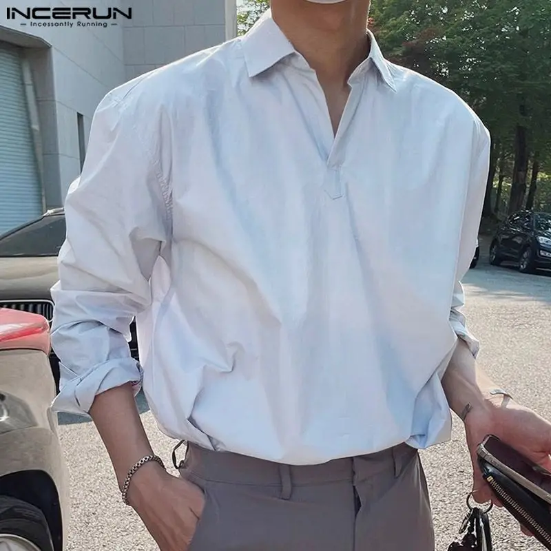 INCERUN Men's Shirt Lapel Long Sleeve Loose Korean Style Fashion Casual Men Clothing Streetwear 2024 Solid Color Shirts S-5XL
INCERUN Men's Shirt Lapel Long Sleeve Loose Korean Style Fashion Casual Men Clothing Streetwear 2024 Solid Color Shirts S-5XL
