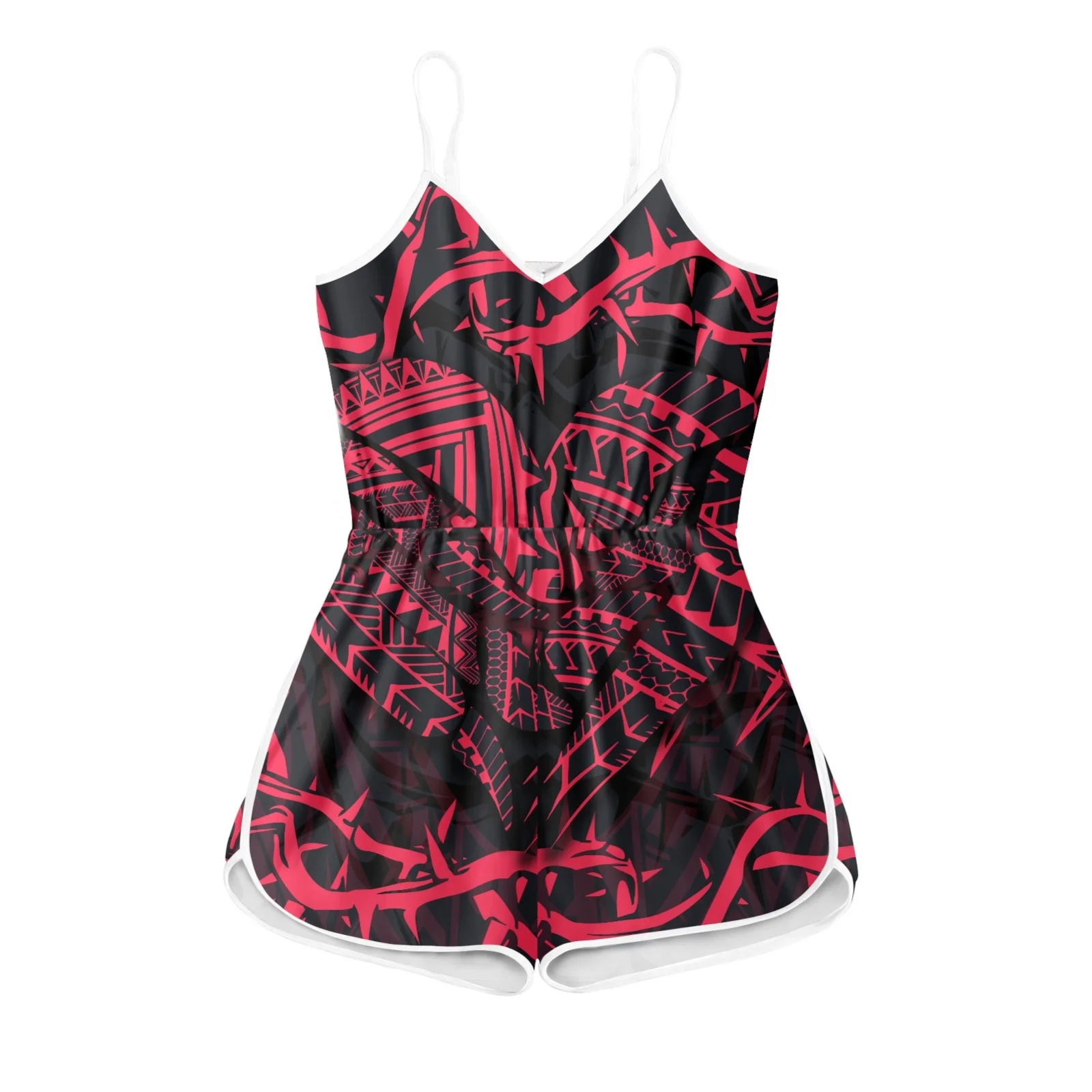 Polynesian Tribal Pohnpei Totem Tattoo Prints Summer Jumpsuits Women New High-Grade Slim Waist Fashion Simple Shorts V-neck 4XL
Polynesian Tribal Pohnpei Totem Tattoo Prints Summer Jumpsuits Women New High-Grade Slim Waist Fashion Simple Shorts V-neck 4XL