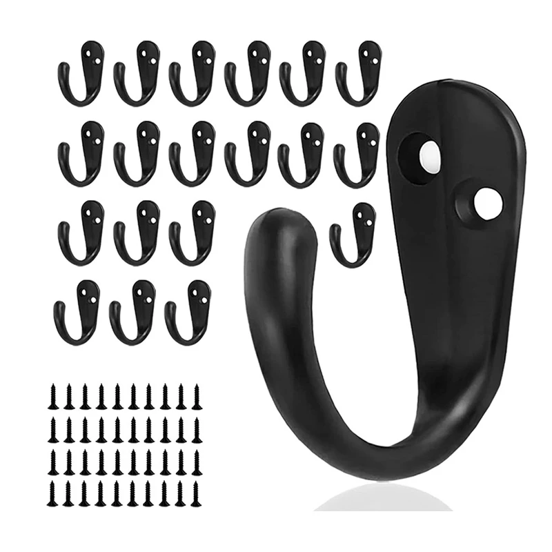 HOT SALE 20PCS Wall Mounted Hooks, Metal Coat Hanger Hooks For Wall Hooks For Hanging Coats, Robe, Key, Towel, Cap, Coffee Cup 
HOT SALE 20PCS Wall Mounted Hooks, Metal Coat Hanger Hooks For Wall Hooks For Hanging Coats, Robe, Key, Towel, Cap, Coffee Cup
