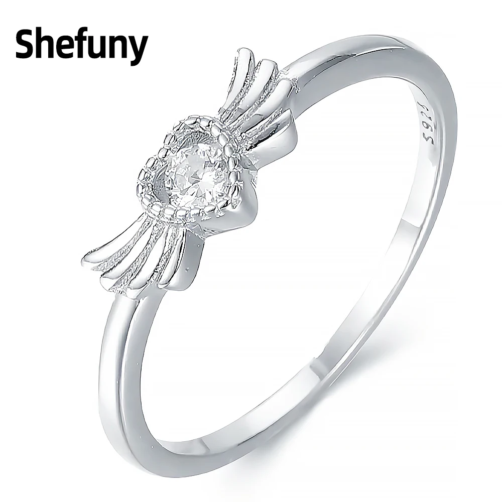 925 Sterling Silver Heart Wings Finger Rings White Clear Zirconia Love Angel Feather Ring For Women Fine Jewelry Engagement Gift
925 Sterling Silver Heart Wings Finger Rings White Clear Zirconia Love Angel Feather Ring For Women Fine Jewelry Engagement Gift