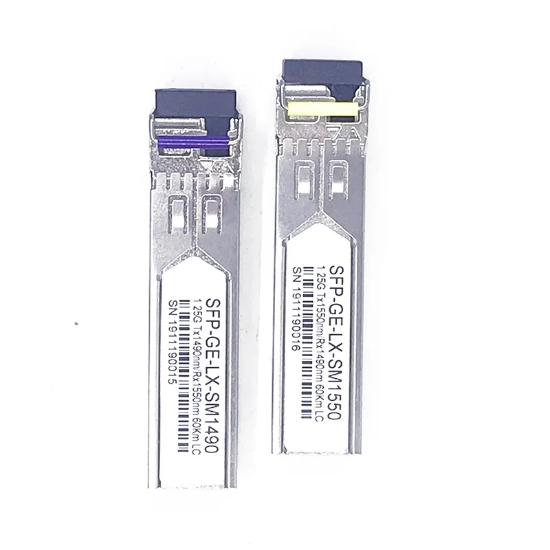 2PCS 1 pair DFP2-5524-6CY1D Tx1550nm Rx1490nm DFB laser 1G single mode Bidi SFP 60km LC 1.25G SFP
2PCS 1 pair DFP2-5524-6CY1D Tx1550nm Rx1490nm DFB laser 1G single mode Bidi SFP 60km LC 1.25G SFP