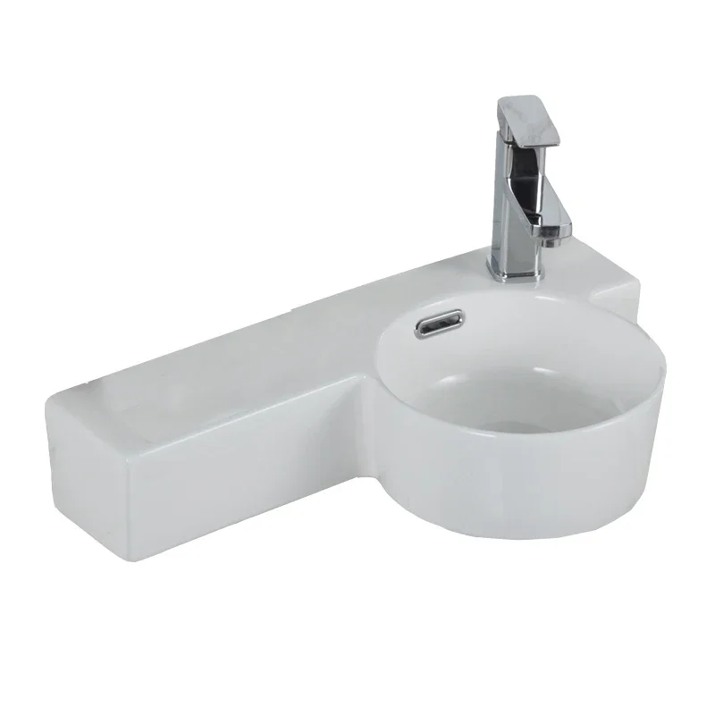 Wall-Mounted Wash Basin Mini Wash Basin Sink Narrow and Long P-Shaped Corner Small Size Bathroom Wash Basin
Wall-Mounted Wash Basin Mini Wash Basin Sink Narrow and Long P-Shaped Corner Small Size Bathroom Wash Basin