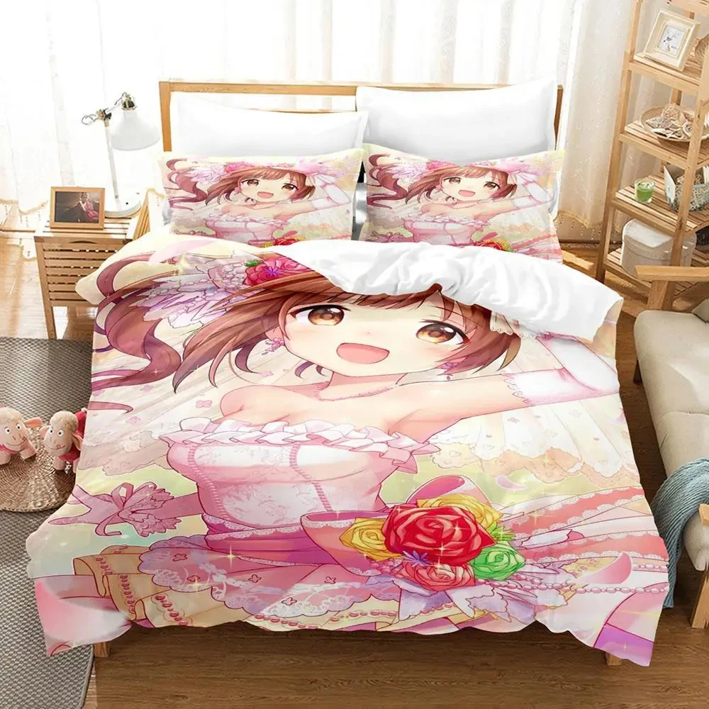 

Anime Chieri Ogata Bedding Set Duvet Cover Bed Set Quilt Cover Pillowcase Comforter king Queen Size Boys Adult Bedding Set