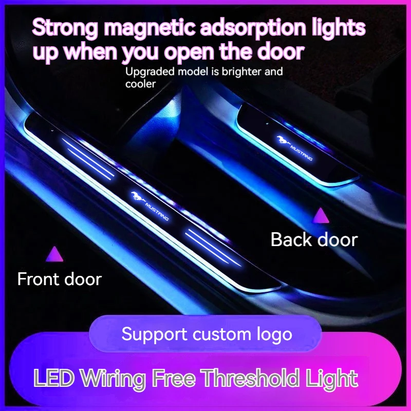 For Ford Mustang Mach-e GT Car 7 Color Wireless LED Welcome Pedal Threshold Light passage Atmosphere lamp Auto Accessories
For Ford Mustang Mach-e GT Car 7 Color Wireless LED Welcome Pedal Threshold Light passage Atmosphere lamp Auto Accessories