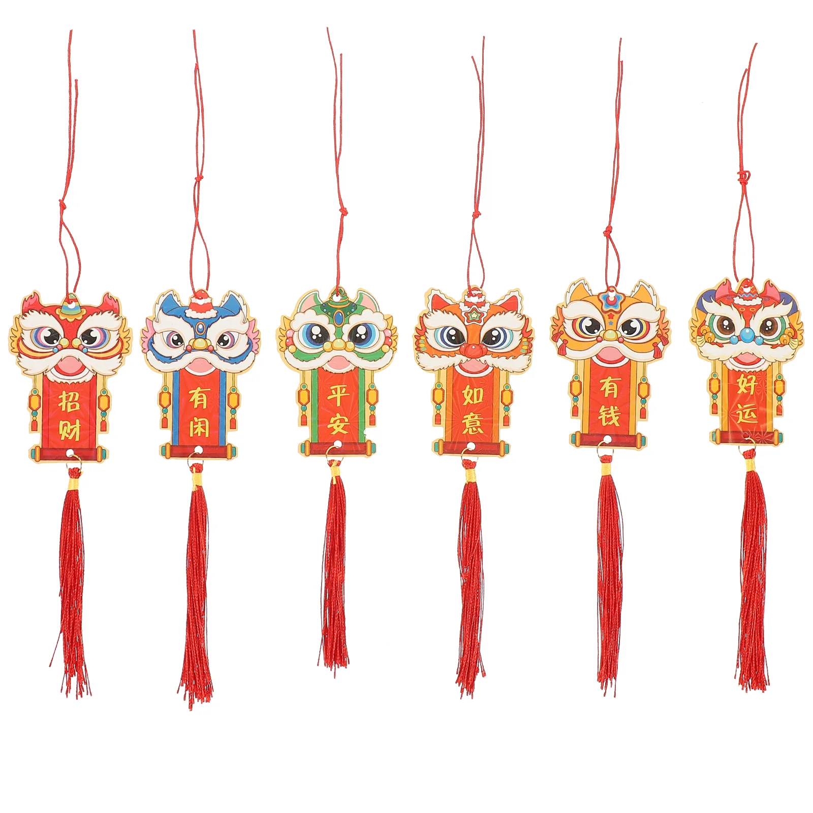 6pcs Chinese New Year Decorations Spring Festival Themed Hanging Decors Festival Bonsai Pendants
6pcs Chinese New Year Decorations Spring Festival Themed Hanging Decors Festival Bonsai Pendants