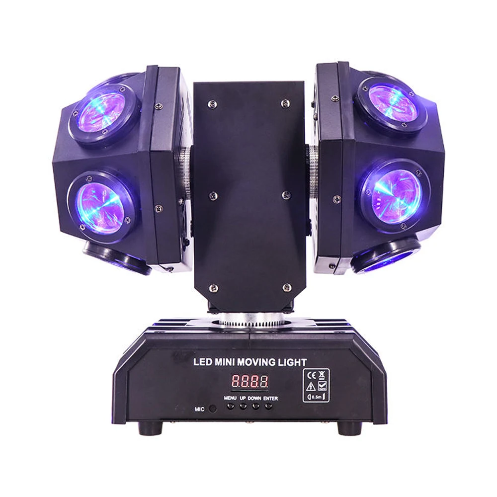 

12 x 10W Super Beam Led RGBW Moving Head Laser Light With Double Ball DMX Control For KTV Bar Stage Disco