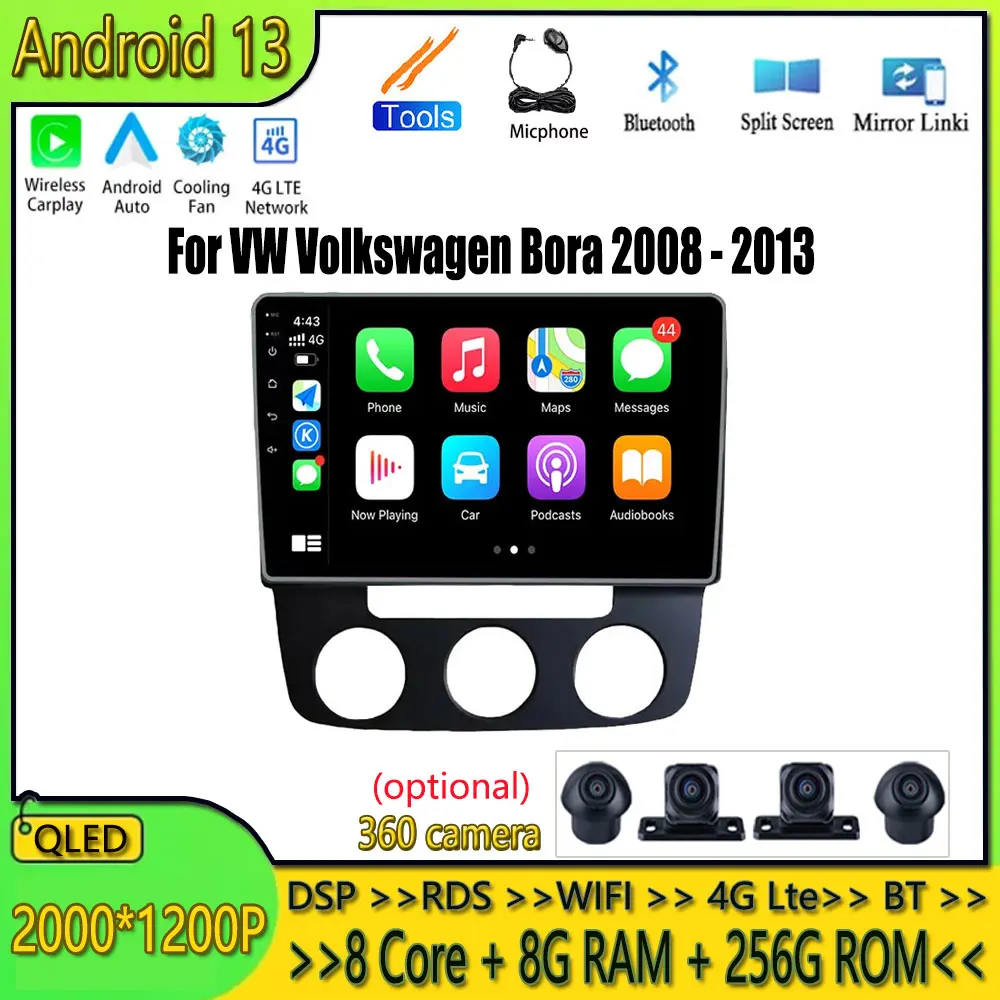 Car Radio Stereo For VW Volkswagen Bora 2008 - 2013 AT Octa Core Android 13 Car Multimedia Video Player WIFI BT GPS Navigation
Car Radio Stereo For VW Volkswagen Bora 2008 - 2013 AT Octa Core Android 13 Car Multimedia Video Player WIFI BT GPS Navigation