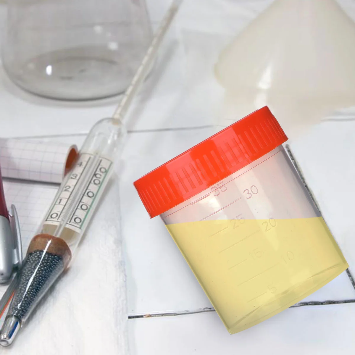 Urine Collection Sample Bottle Container Specimen Cup Sample Collection Cup Laboratory Cylinder Color Send Random
Urine Collection Sample Bottle Container Specimen Cup Sample Collection Cup Laboratory Cylinder Color Send Random
