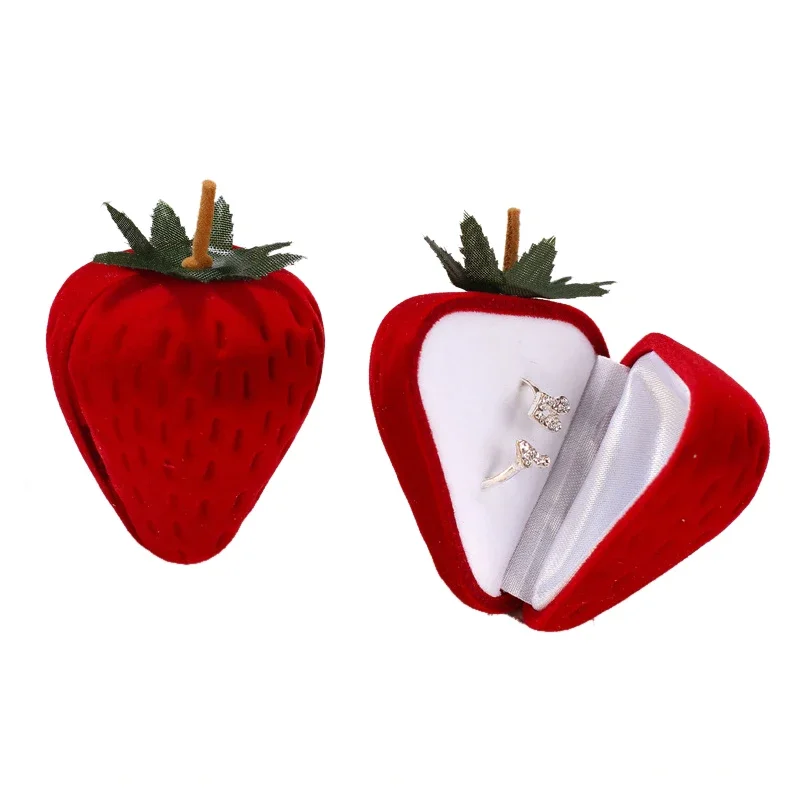 New Velvet Strawberry Box Packaging Ring Earring Storage Case Protector Flocking Jewelry Gift Case Red Hot Selling Bags
New Velvet Strawberry Box Packaging Ring Earring Storage Case Protector Flocking Jewelry Gift Case Red Hot Selling Bags