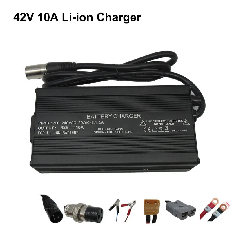 

500W 36V 42V 10A 15A 20A Fast Charger 36 Volt 10S 5A 25A Lithium Li-ion EBike Electric Bike Bicycle Scooter Battery Charger