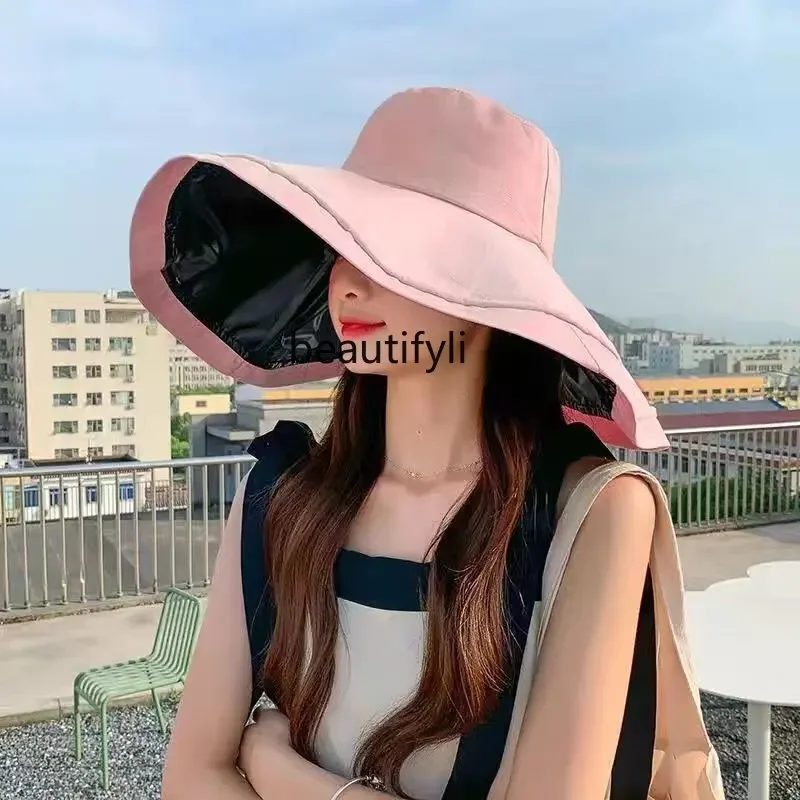 zq Oversized Brim Bucket Hat Female Vinyl Sun Protective Hat Outdoor All-Matching Sun Hat Cover Face
zq Oversized Brim Bucket Hat Female Vinyl Sun Protective Hat Outdoor All-Matching Sun Hat Cover Face