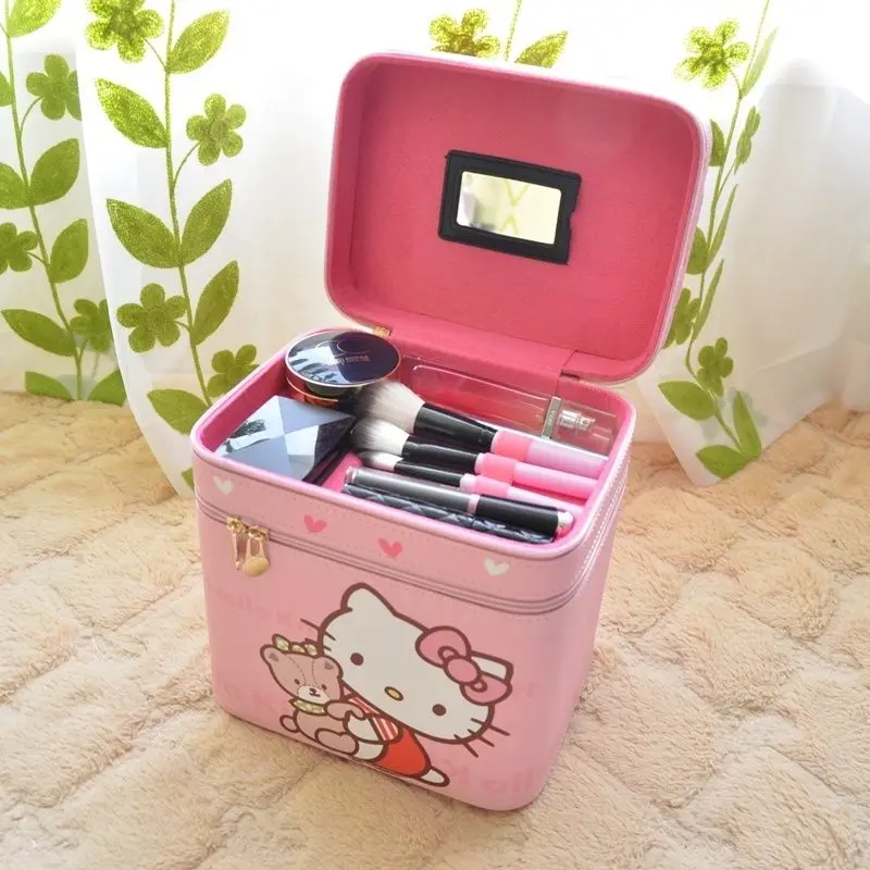 New HelloKitty Makeup Bag Kawaii Sanrio Japanese Cartoon Women's Double Layer Storage Box Cute Girl Travel Makeup Bag
New HelloKitty Makeup Bag Kawaii Sanrio Japanese Cartoon Women's Double Layer Storage Box Cute Girl Travel Makeup Bag