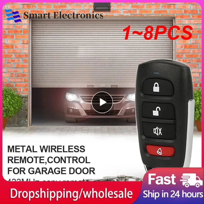 1~8PCS Garage Door Remote Control 433mhz Gate Control Rolling Code 433MHz Remote Control Duplicator Clone Garage Command Opener
1~8PCS Garage Door Remote Control 433mhz Gate Control Rolling Code 433MHz Remote Control Duplicator Clone Garage Command Opener