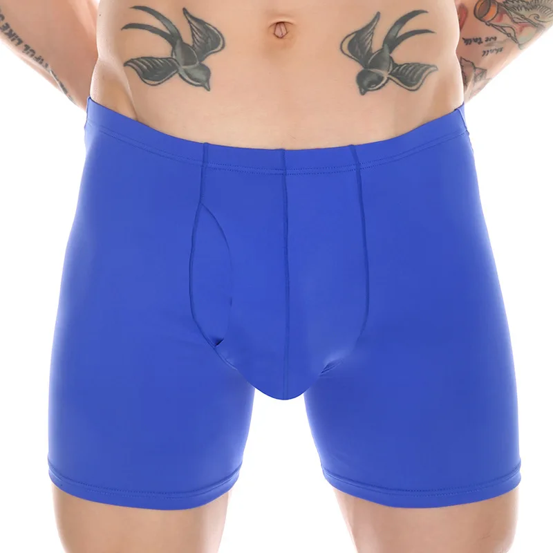 EUR Size Long Leg Men's Boxers Underwear Sexy Panties Ice Silk Breathable U Pouch Sports Lengthen Underpants Male Boxer Shorts
EUR Size Long Leg Men's Boxers Underwear Sexy Panties Ice Silk Breathable U Pouch Sports Lengthen Underpants Male Boxer Shorts