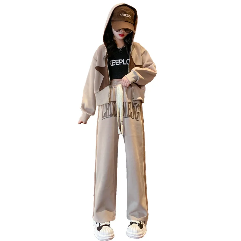 Girls Sportswear Spring Fashion Casual Suit Hooded Print Top Jacket + Letter Print Sweatpant 2pcs Children's Clothing Set 4-14 Y
Girls Sportswear Spring Fashion Casual Suit Hooded Print Top Jacket + Letter Print Sweatpant 2pcs Children's Clothing Set 4-14 Y