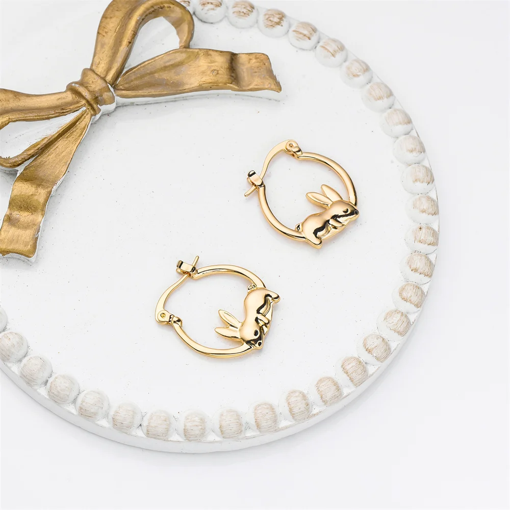 Harong New Rabbit Gold Color Earring Simple Trendy Animal Hoop Earring for Woman Girl Daily Life Use Jewelry Christmas Present
Harong New Rabbit Gold Color Earring Simple Trendy Animal Hoop Earring for Woman Girl Daily Life Use Jewelry Christmas Present