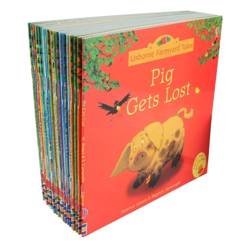 20Pcs/set 15x15cm Usborne Farmyard Picture Books for Children Baby Famous Story English Tales Series of Child Book Farm Story
20Pcs/set 15x15cm Usborne Farmyard Picture Books for Children Baby Famous Story English Tales Series of Child Book Farm Story