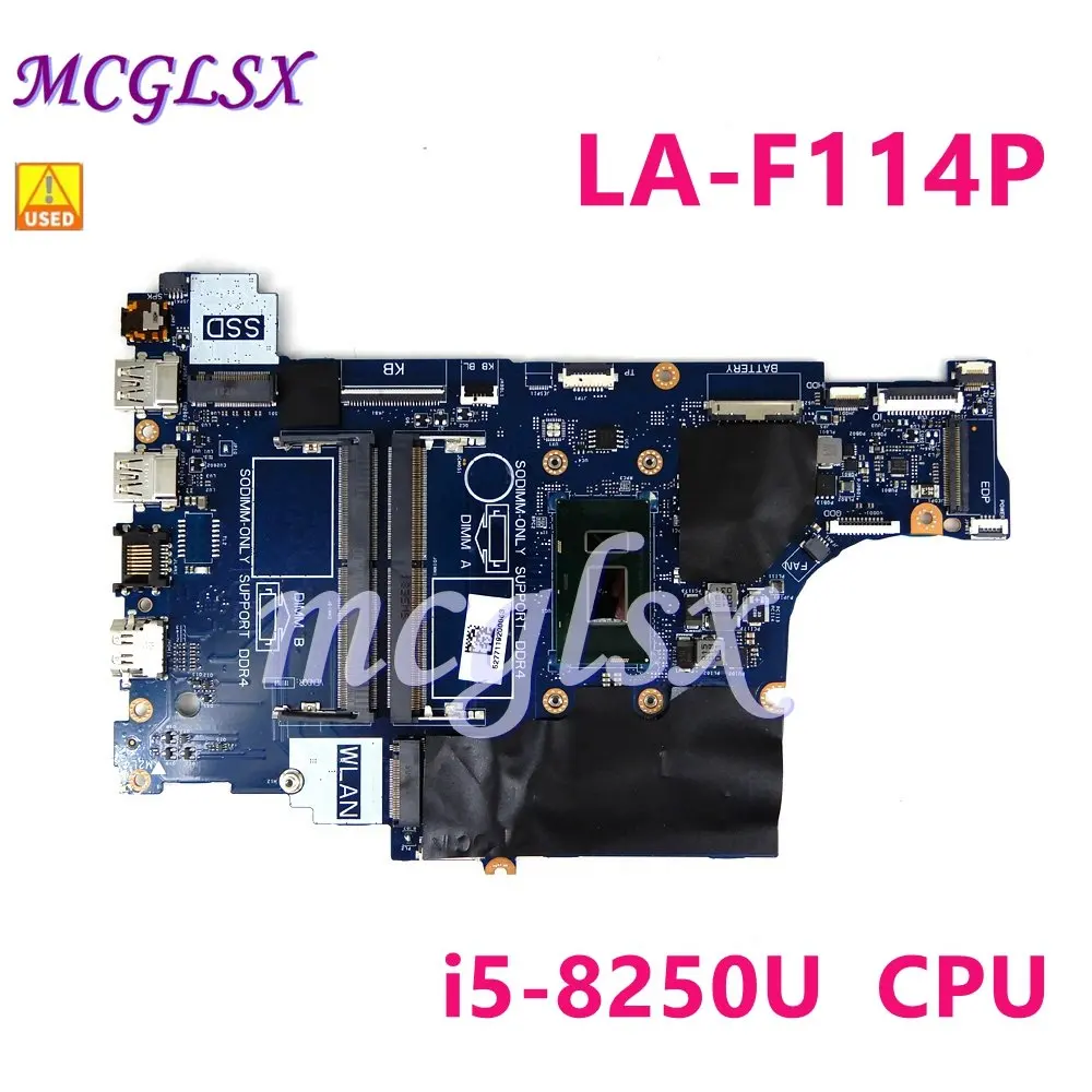 CAL60 LA-F114P i5-8250U CPU материнская плата для ноутбука для DELL Inspiron 15 5570 материнская плата для ноутбука CN 0F7MGJ 0NM2C6 б/у
CAL60 LA-F114P i5-8250U CPU материнская плата для ноутбука для DELL Inspiron 15 5570 материнская плата для ноутбука CN 0F7MGJ 0NM2C6 б/у