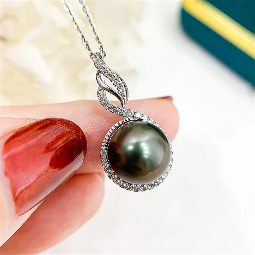 DIY Pearl Accessories S925 Sterling Silver Pendant with Empty Holder Gold Silver Necklace Pendant with 10-11mm Beads
DIY Pearl Accessories S925 Sterling Silver Pendant with Empty Holder Gold Silver Necklace Pendant with 10-11mm Beads