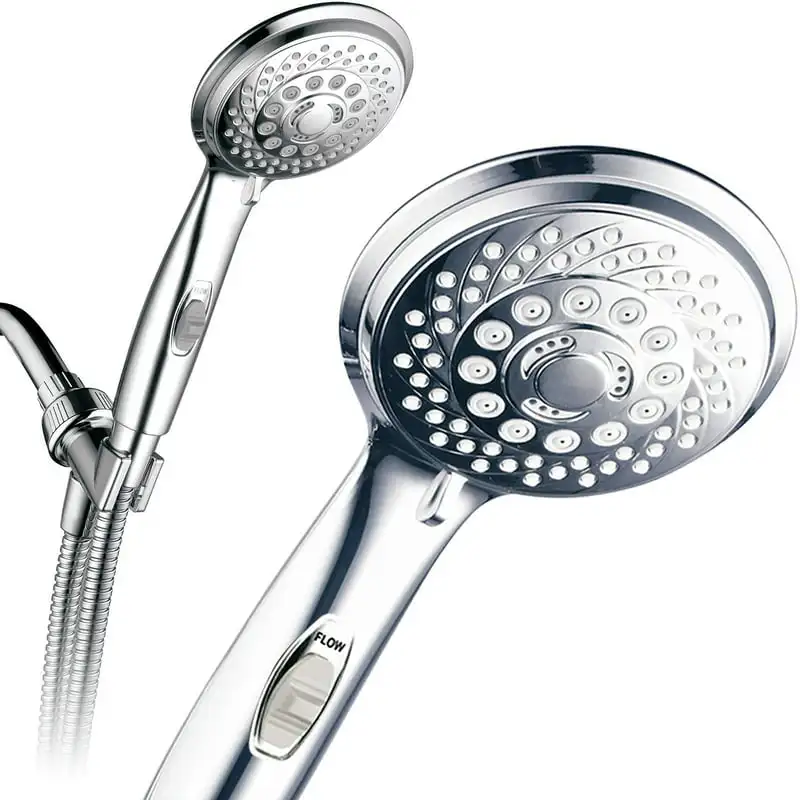 Luxury 2.5 GPM Hand Shower with on/off Pause Switch, Chrome Hair bonnet for sleeping Spa supplies for professionals Wig accessor
Luxury 2.5 GPM Hand Shower with on/off Pause Switch, Chrome Hair bonnet for sleeping Spa supplies for professionals Wig accessor