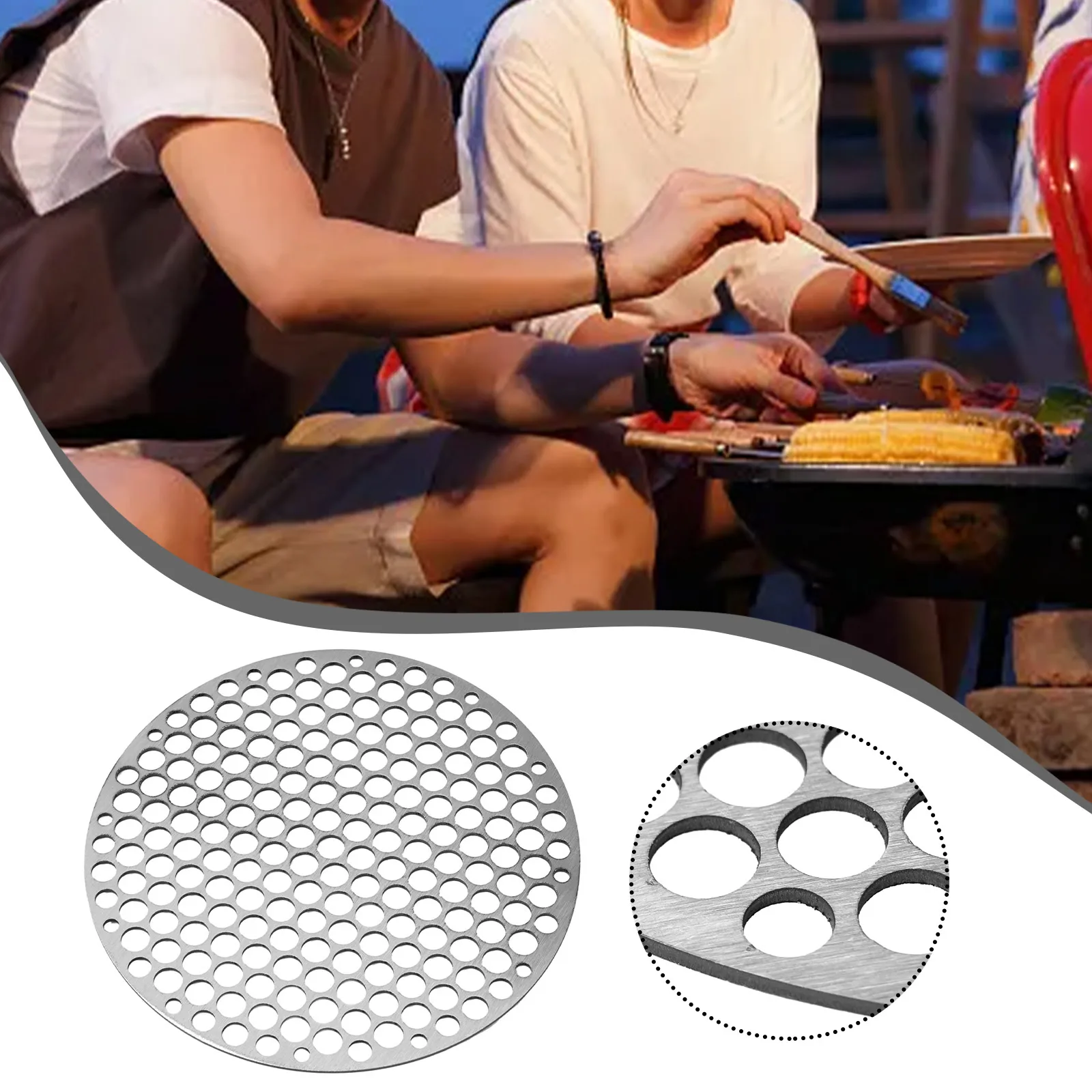 BBQ Mat Grid Outdoor Cooking Grill Net Barbecue Rack Non-stick 304 Stainless Steel BBQ Net Bacon Grill Tool Roast Nets Round
BBQ Mat Grid Outdoor Cooking Grill Net Barbecue Rack Non-stick 304 Stainless Steel BBQ Net Bacon Grill Tool Roast Nets Round