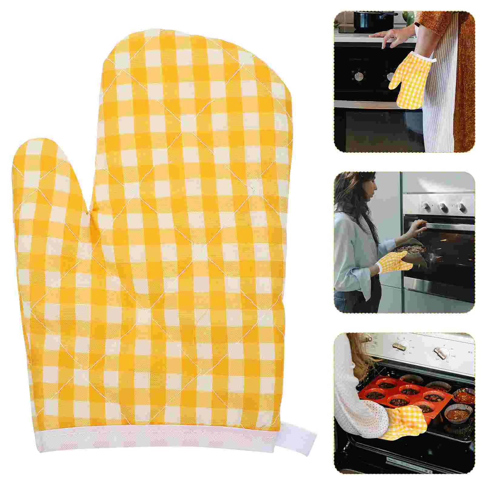 

Oven Mitts Gloves Heat Resistant Kitchen Mittens Children Microwave Cooking Anti For Girl Hot And Kid Grilling Glove Baking