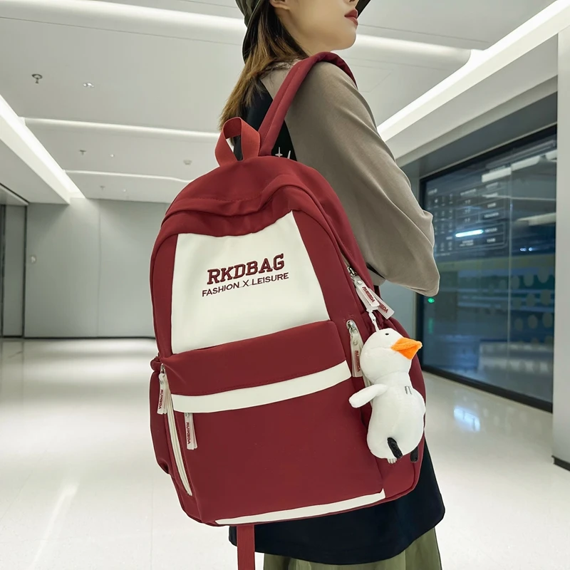 Patchwork Color Waterproof Nylon Backpack Large Capacity Travel Bag Schoolbag For Teenage Girls Boys College Student Rucksack
Patchwork Color Waterproof Nylon Backpack Large Capacity Travel Bag Schoolbag For Teenage Girls Boys College Student Rucksack