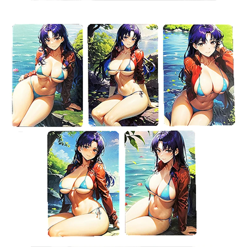 5pcs/set Katsuragi Misato Refractive Composite Process Color Flash Card ACG Kawaii Anime Game Collection Cards Gift Toys
5pcs/set Katsuragi Misato Refractive Composite Process Color Flash Card ACG Kawaii Anime Game Collection Cards Gift Toys