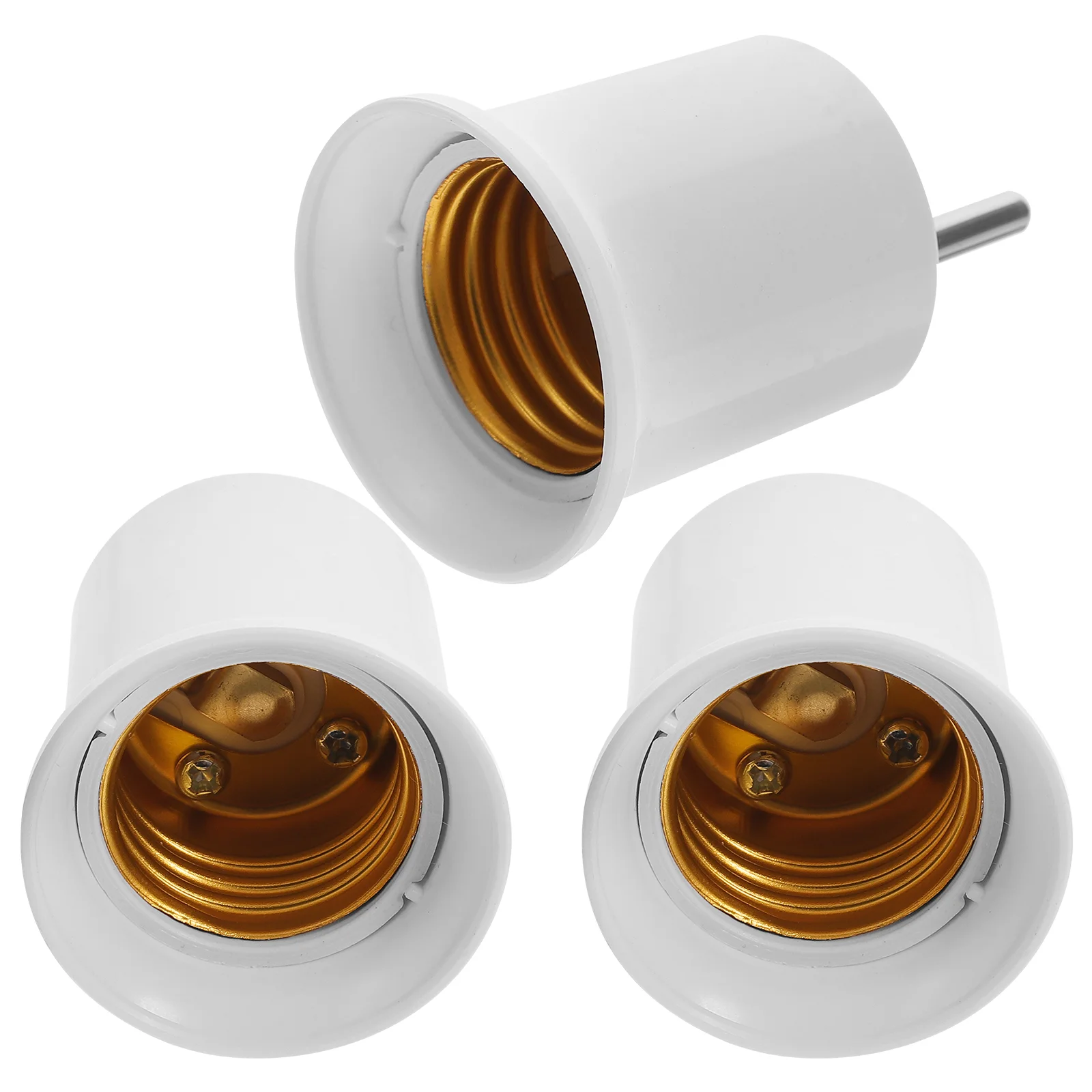 

3 Pcs E26 Conversion Socket Light Bulb Base Adapter Wall Bulbs Plug in Abs Lamp Holder