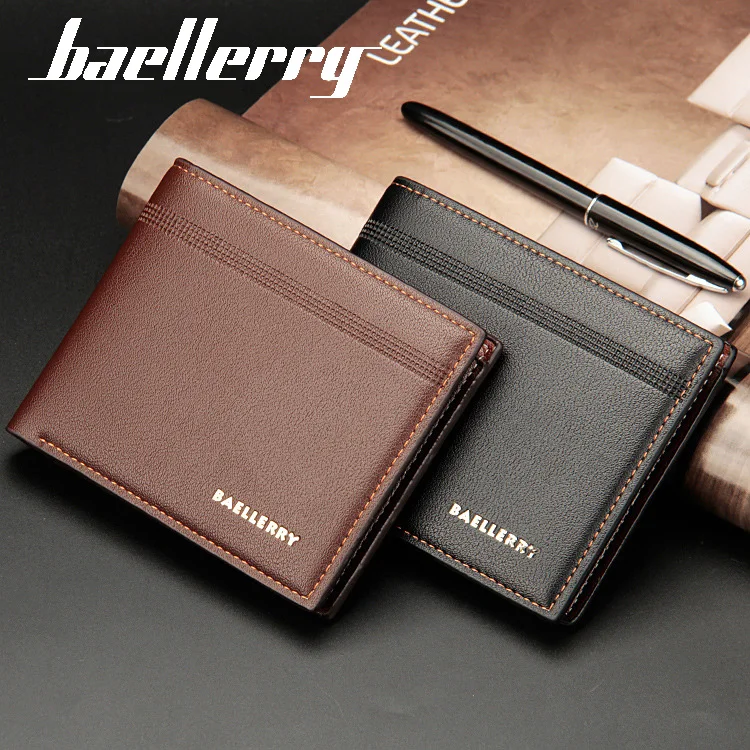Baellerry Business Men Wallet Black Coffee Color Pu Leather Casual Short Card Holder For Male Money Purse Lover Gifts DR003
Baellerry Business Men Wallet Black Coffee Color Pu Leather Casual Short Card Holder For Male Money Purse Lover Gifts DR003