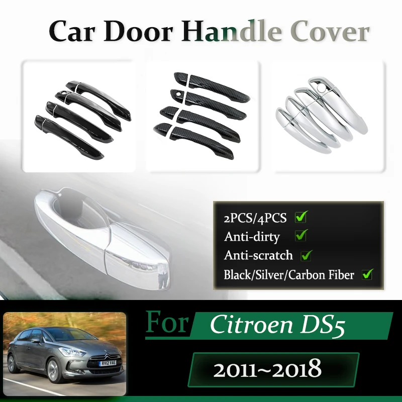 

Car Door Handle Covers For Citroën DS 5 DS5 2011 2012 2013 2014 2015~2018 Anti-dusty Chromium Stylings Sticker Trims Accessories