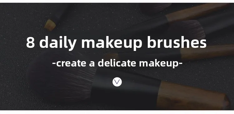 8 Pcs Mini Soft Wooden Makeup Brush Set - Powder,Stippling,Eyeshadow,Blush,Highlighter,Contour,Blending Brushes 43 S5d6f0bf8cdb5417d9734ae50a11a358c4