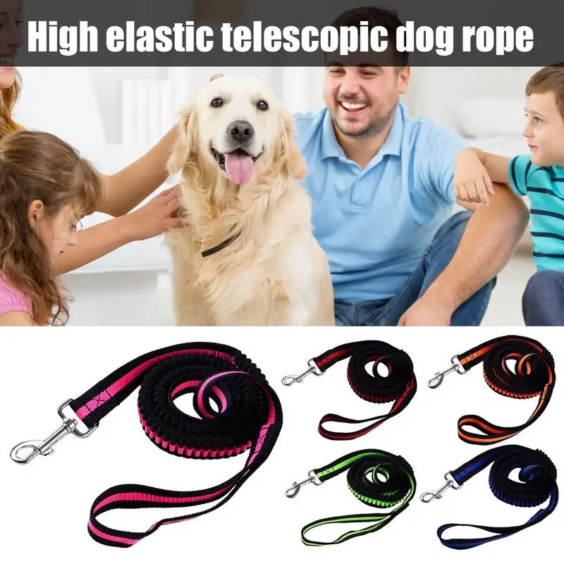 

Pet Traction Rope Car Safety Padded Belt Leash Retractable High Elastic Nylon Handle Traction Ropes For Cat Dog Pets Accessories