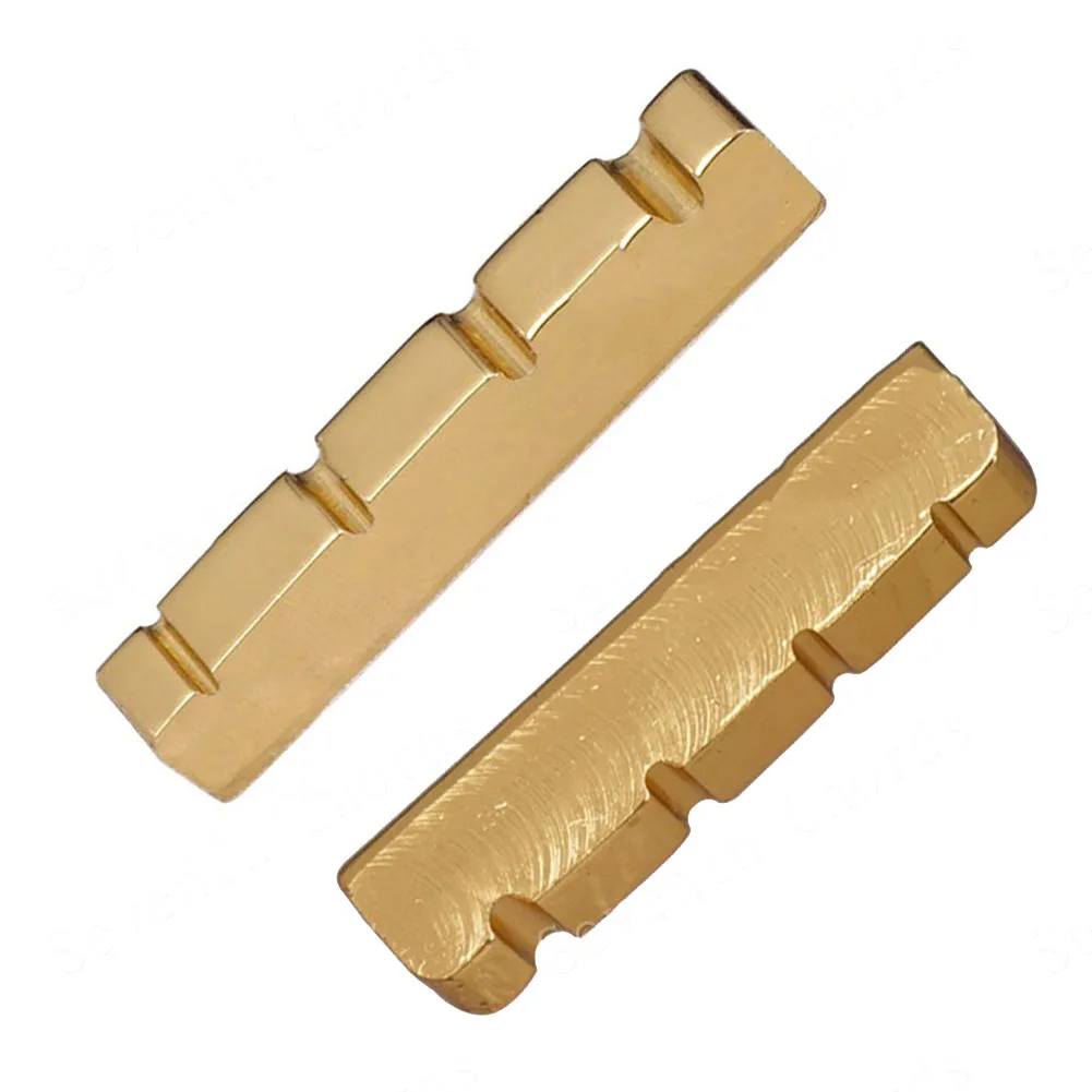 4 String Brass Nut 38 42mm Bridge Gold Plated Brass Bass Guitar Nut Electric Brass Parts For Fits 4-string Electric Bass
4 String Brass Nut 38 42mm Bridge Gold Plated Brass Bass Guitar Nut Electric Brass Parts For Fits 4-string Electric Bass