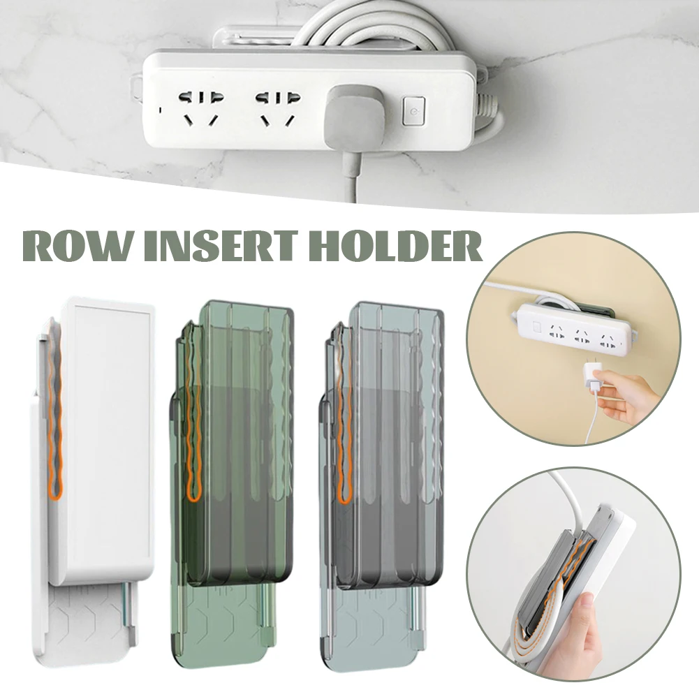 

Self Adhesive Power Strip Holder Fixator Removable Wall Mounted Socket Fixer Cable Wire Organizer Home Powerboard Storage Rack