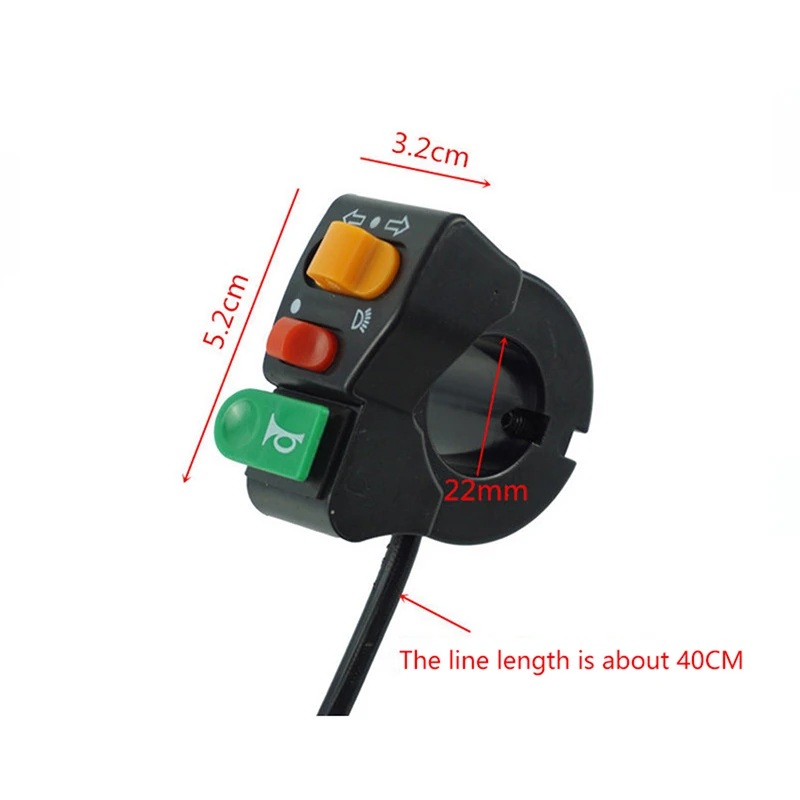 1 Pcs 3 In 1 Power Switch Motorcycle 7/8 Handlebar Horn Turn Signal Head Light Beam Kill Switch
1 Pcs 3 In 1 Power Switch Motorcycle 7/8 Handlebar Horn Turn Signal Head Light Beam Kill Switch