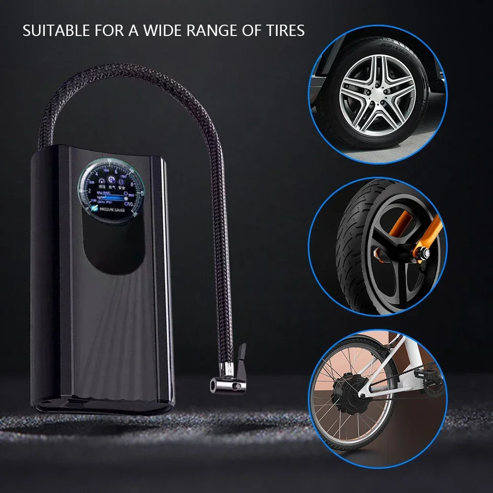 Wireless Wired Portable Car Tire Inflator Mini Car Air Compressor 150PSI Smart Digital Inflatable Pump for Car Motorcycle Balls
Wireless Wired Portable Car Tire Inflator Mini Car Air Compressor 150PSI Smart Digital Inflatable Pump for Car Motorcycle Balls