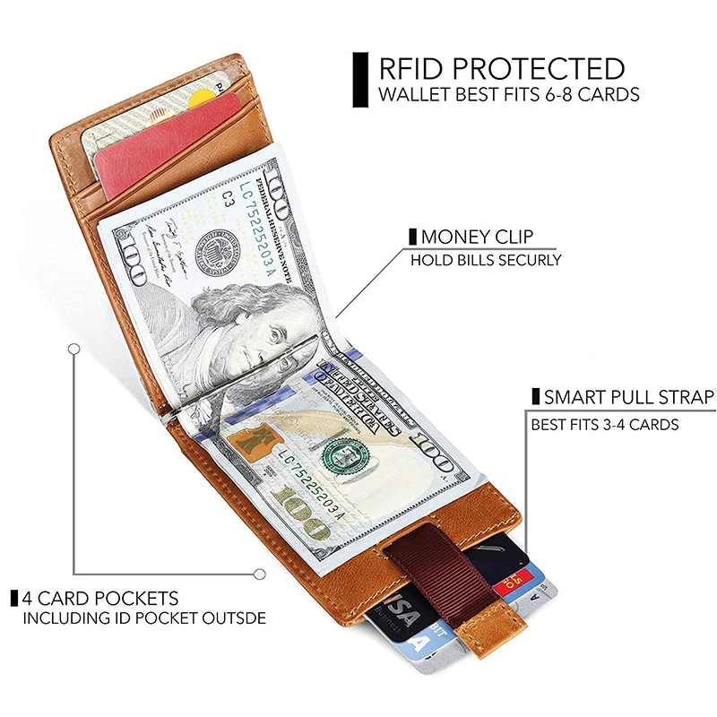 Mini Rfid Card Holder Men Wallets Vintage Genuine Leather Wallet Card Holder for Men Money Clip Man Credit Card Holder
Mini Rfid Card Holder Men Wallets Vintage Genuine Leather Wallet Card Holder for Men Money Clip Man Credit Card Holder