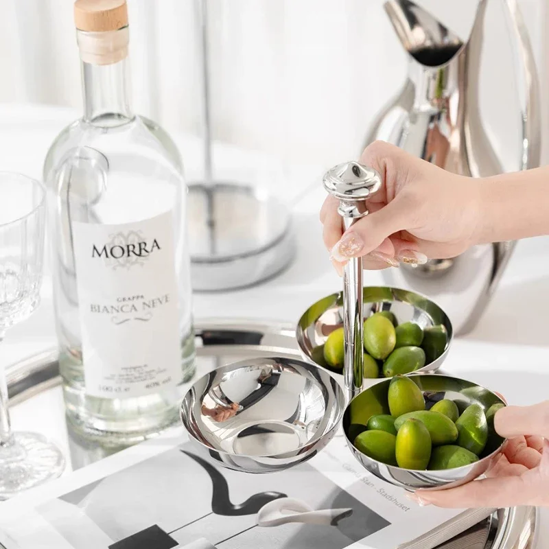 3-compart Stainless Steel Plates with Handle Snack Bowl Serving Dishes Luxury Tableware for Aperitifs Toppings Home Kitchen
3-compart Stainless Steel Plates with Handle Snack Bowl Serving Dishes Luxury Tableware for Aperitifs Toppings Home Kitchen