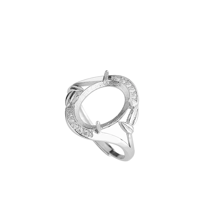 

Женское серебряное кольцо 10x14 мм с овальным кабошоном, полукрепление, кольцо с гранатом, бирюзовым камнем, фианитами и фианитами