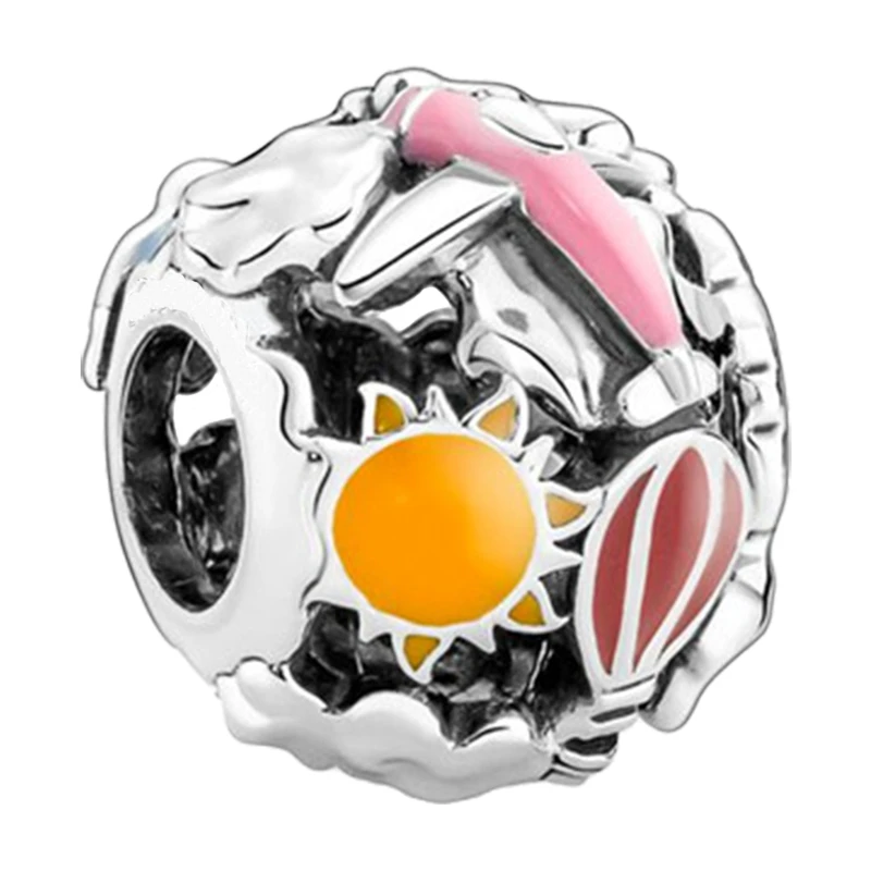 Openwork Fly Away Charms Beads For Bracelets Women Silver 925 Original Hot Air Balloons Aeroplane Sun Rainbow DIY Jewelry Making
Openwork Fly Away Charms Beads For Bracelets Women Silver 925 Original Hot Air Balloons Aeroplane Sun Rainbow DIY Jewelry Making