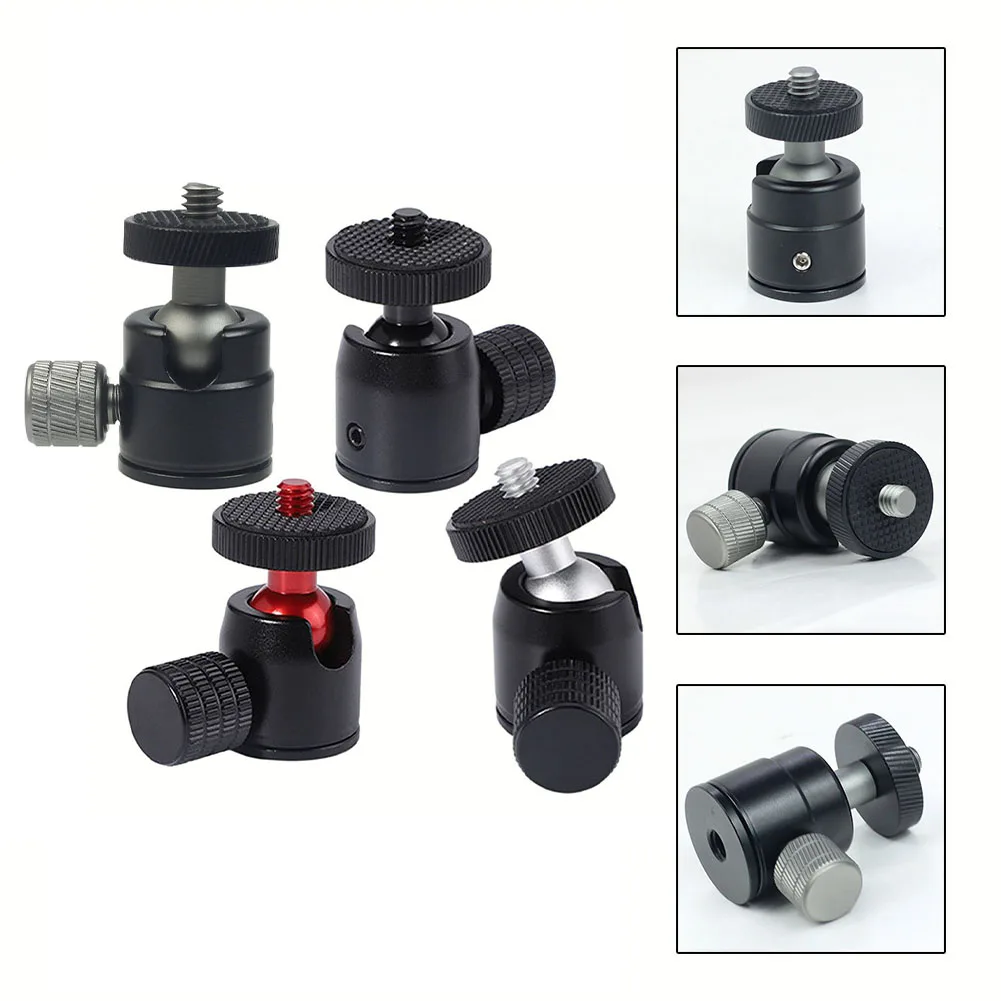 Ball Head Adapter Angle Adjustment 1/4 Screw 360 Degree Swivel Ball Head For DSLR Camera Mic Stand Holder Camcorder Brackets
Ball Head Adapter Angle Adjustment 1/4 Screw 360 Degree Swivel Ball Head For DSLR Camera Mic Stand Holder Camcorder Brackets
