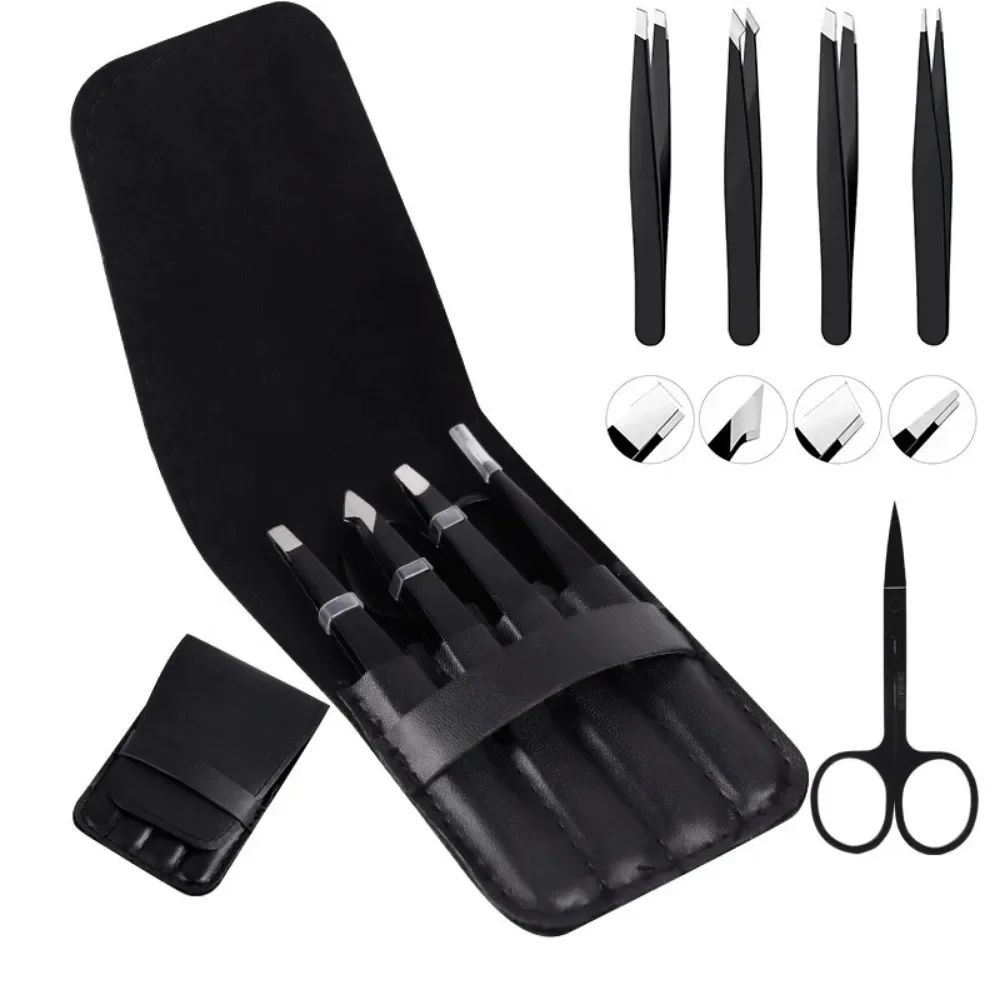 4/5 Pcs Stainless Steel Eyelash Tweezers Hair Removal Tweezers Professional Eyebrow Hair Remove Supplies Makeup Beauty Tool Set
4/5 Pcs Stainless Steel Eyelash Tweezers Hair Removal Tweezers Professional Eyebrow Hair Remove Supplies Makeup Beauty Tool Set