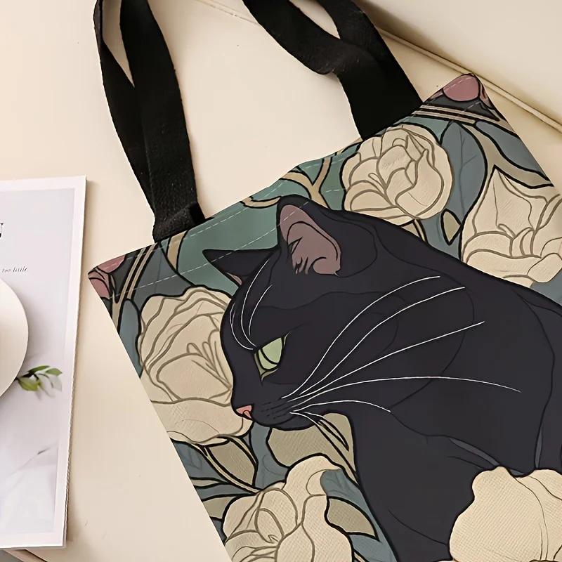 Cute Cat Shopping Bag - Kawaii Tote Bag for Women 2 S5d78647ee434483fbd0a3f54d941adbai